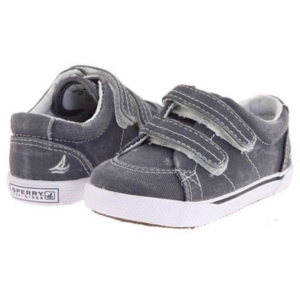 Sperry Halyard H&L Velcro Crib Navy Shoes 3M New in box